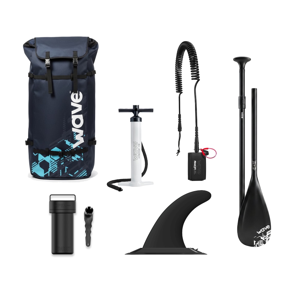 image 1 of Wave Woody 3.0 Inflatable Paddle Board (SUP), 10'9", Navy