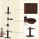 image 5 of PawHut Floor to Ceiling Cat Tree 5-Tier Climbing Tower Scratching Post Brown