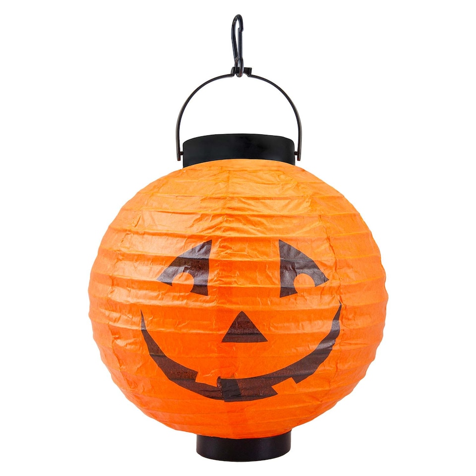 image 1 of PMS Halloween Paper Lantern - Pumpkin Design 23.6 x 20.9cm