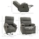 image 7 of HOMCOM Heavy Duty Riser and Recliner Chair Lift Chair for the Elderly, Grey Grey