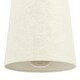 image 3 of EGLO Febres White Fabric and Steel Shade Traditional 3-Light Pendant