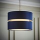 image 1 of ValueLights Sophia Large Navy 2 Tier Ceiling Light Shade Blue