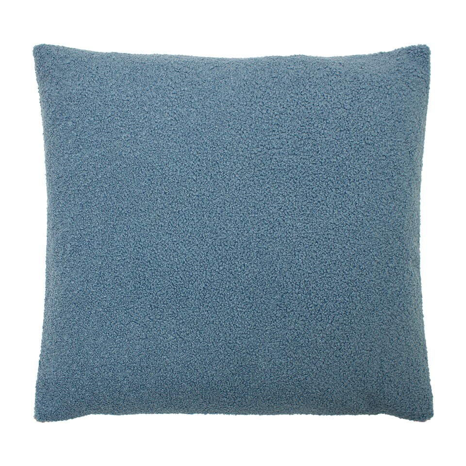 image 1 of Furn Malham Fleece Cushion, Wedgewood, 50 x 50cm