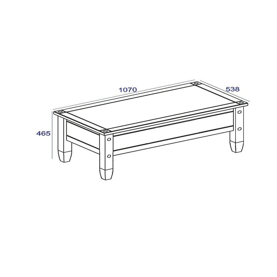 image 1 of Corona, Coffee Table Brown