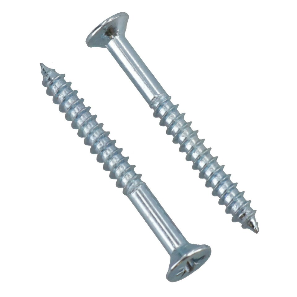 image 1 of 4mm x 38mm PZ2 Drive Countersunk Wood Chipboard Screws Fasteners 14pc