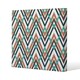 image 1 of Coloured Geometric Zig Zag (Canvas Print) 101 x 101 x 4cm