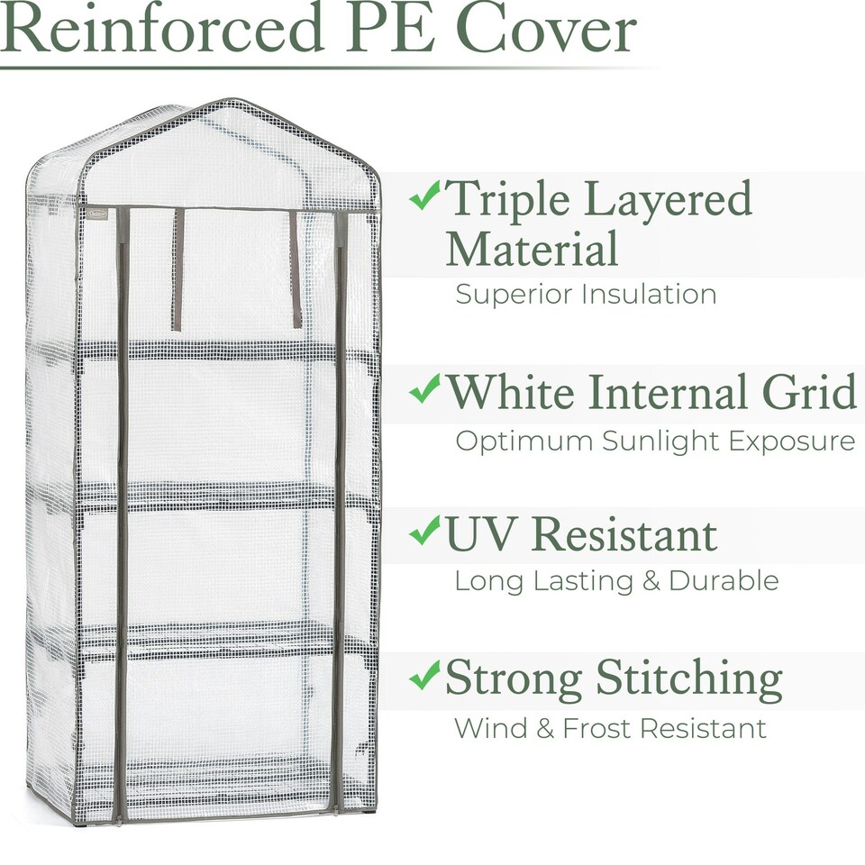 image 1 of 4 Tier Greenhouse Cover (PE)