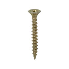 Timco - C2 Strong-Fix Multi-Purpose Premium Screws - PZ - Double Countersunk - Yellow (Size 6.0 x 50 - 200 Pieces)