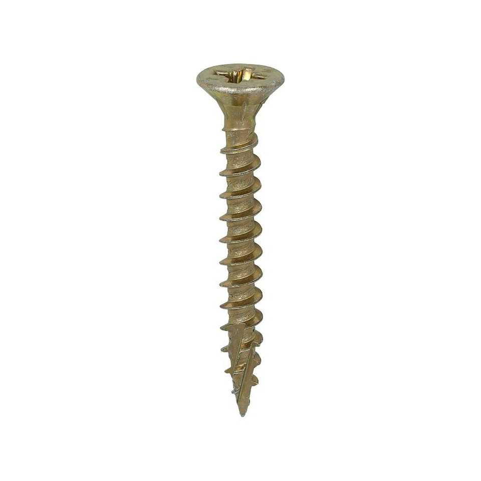 image 1 of Timco - C2 Strong-Fix Multi-Purpose Premium Screws - PZ - Double Countersunk - Yellow (Size 6.0 x 50 - 200 Pieces)