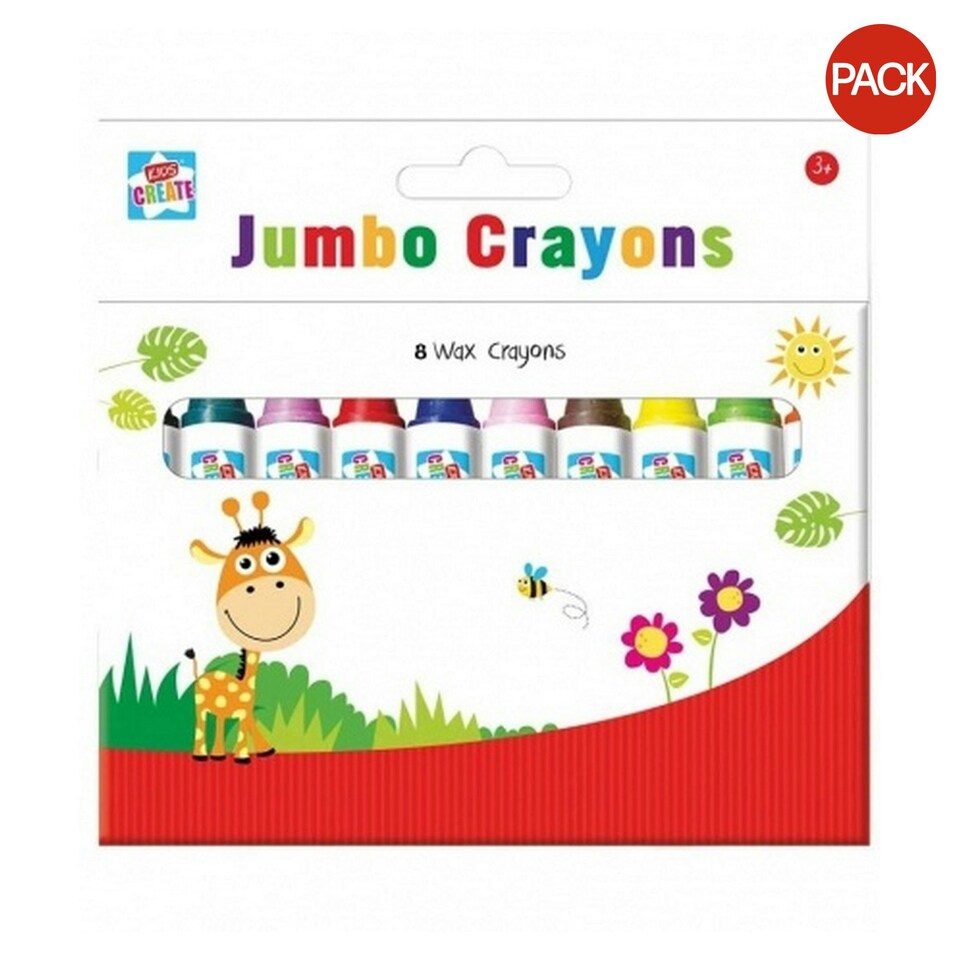 Cocomelon Super Giant Crayon (Pack of 8) - Multicoloured - One Size
