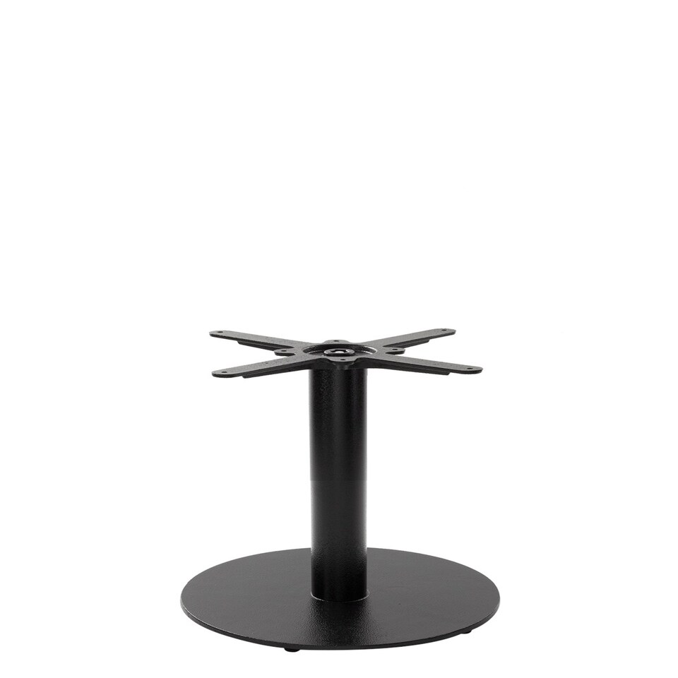 Black Cast Iron Round Table Base - Medium - Coffee Height - 480 Mm Black
