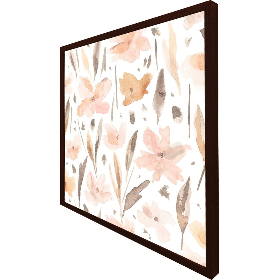 image 1 of Pink watercolour (Picture Frame) White | S