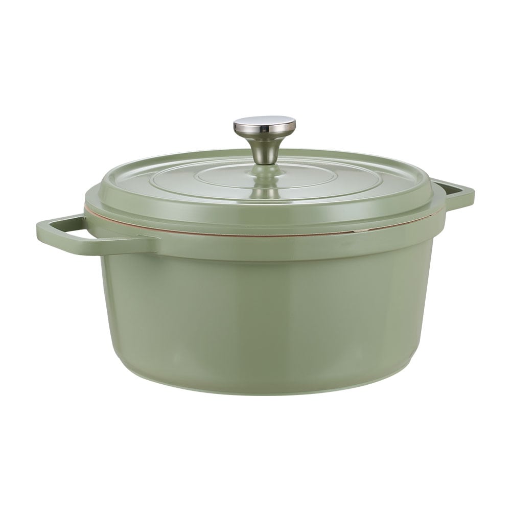 Living and Home 2.75L Non-Stick Cast Aluminium Cooking Pot,Green | Green