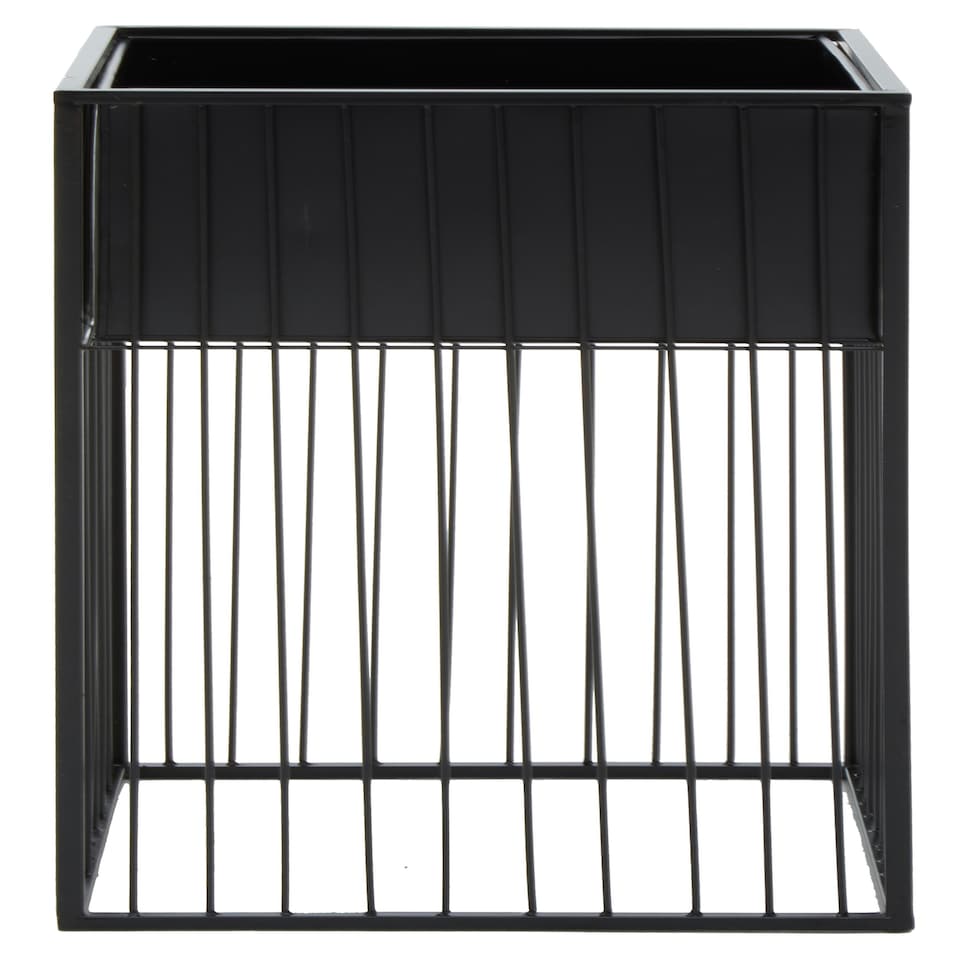 image 1 of Interiors by Premier Versatile Design Floor Standing Planter, Robust Constructed Large Flower Pot For Garden, Easy To Maintain Pot Black