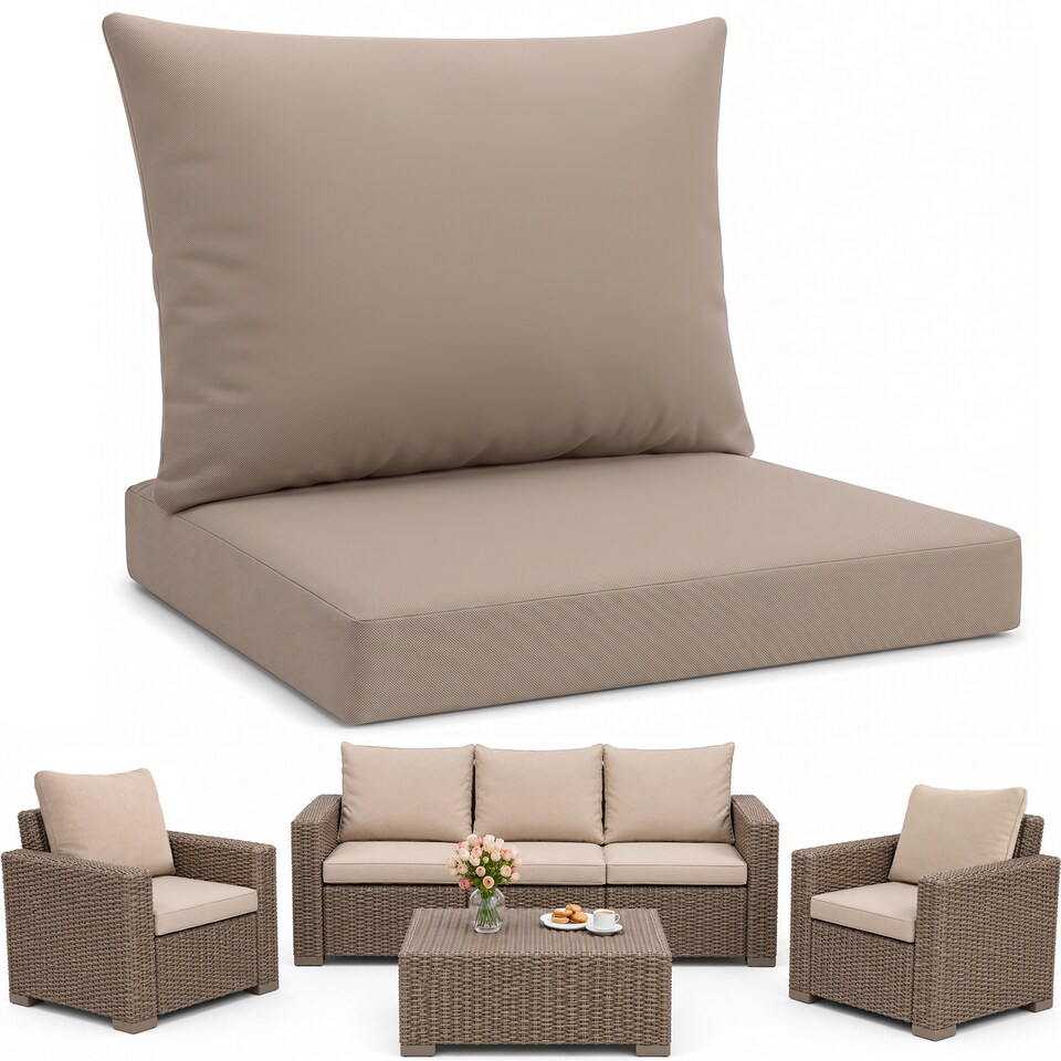 image 1 of Keter Allibert California 2 Seater Cushion Pad with Pillow