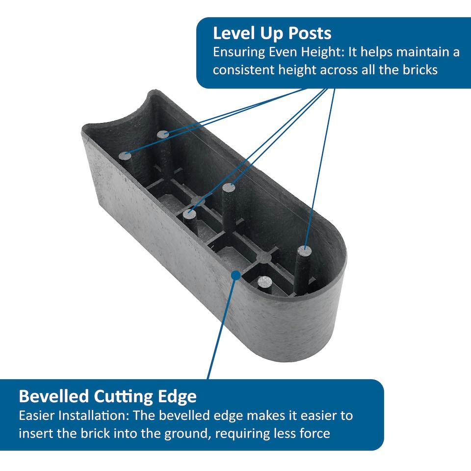 image 1 of Garden Edging Stomp Edge Border - Graphite, Pack of 12