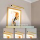 image 3 of ValueLights Ryle Pair of - Easy Fit Touch Dimmer Rechargeable Picture Wall Light - Gold