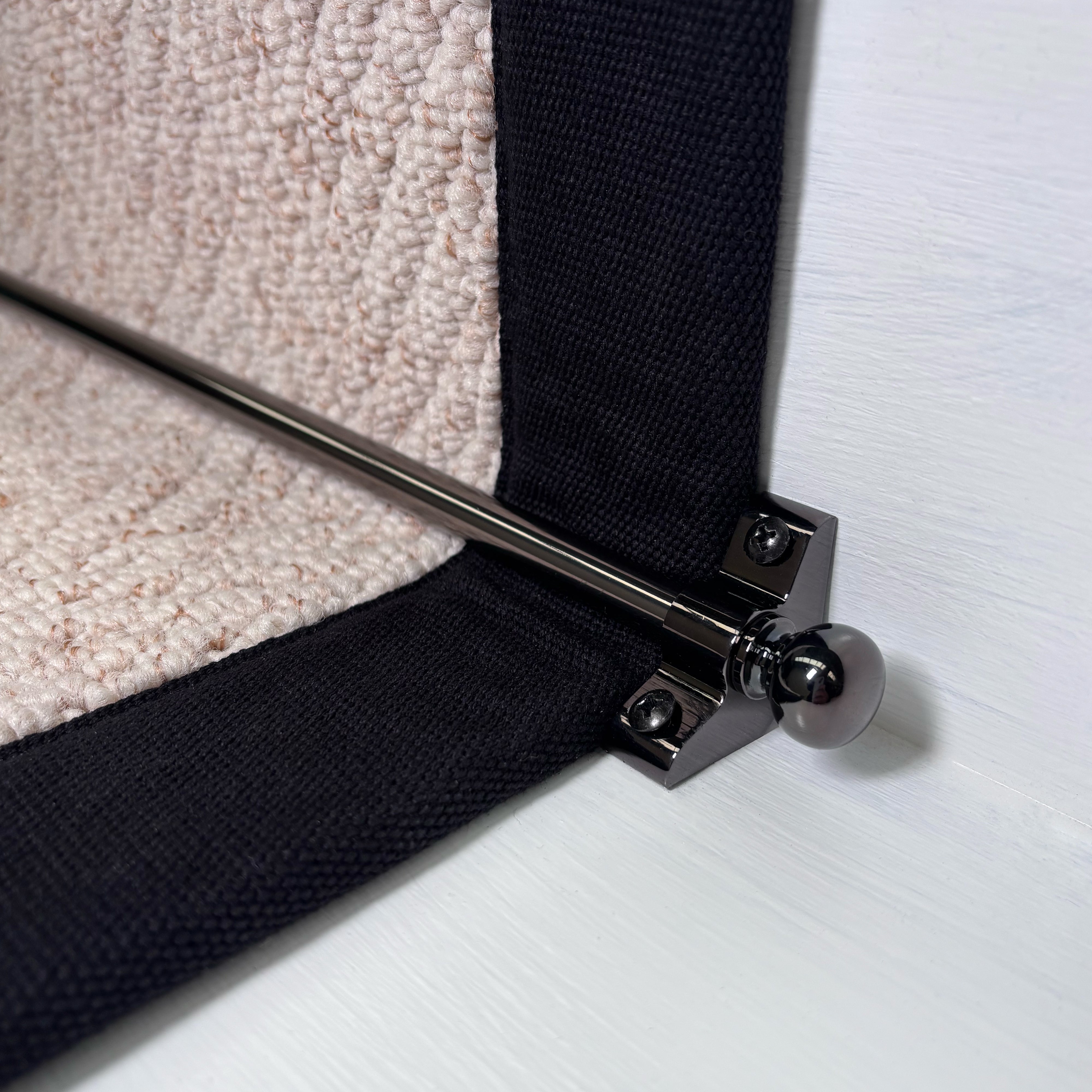 RainbowHome Ascot Black Nickel Stair Rod 72.5cm - Single