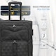 image 4 of Flight Knight Lightweight 4 Wheel 800D Soft Case Quilted Suitcases Anti Crack Cabin & Hold Luggage Options 100+ Airlines Approved - easyJet, BA & Many More! Black | Medium