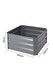 image 5 of Living and Home Galvanized Steel Square Raised Garden Bed- Grey- 100cm W x 100cm D x 30cm H | Grey