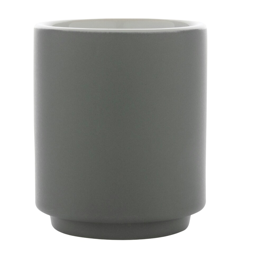 image 1 of XD Collection Stackable Ceramic 180ml Mug - Grey/White - One Size