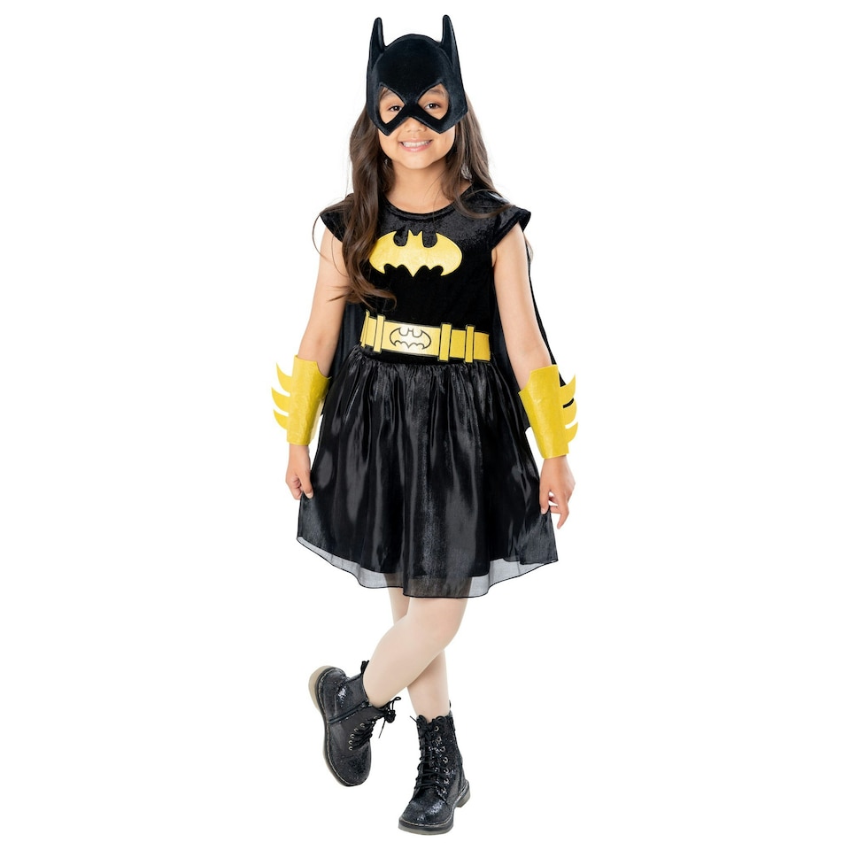 Batman Girls Refresh Core Batgirl Costume - Black/Yellow - 9-10 Years 9