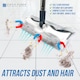 image 6 of Static Floor Sweeper Mop Kit Swivel Head Mop with 10 Dry Wipes for Wood Tile & Laminate