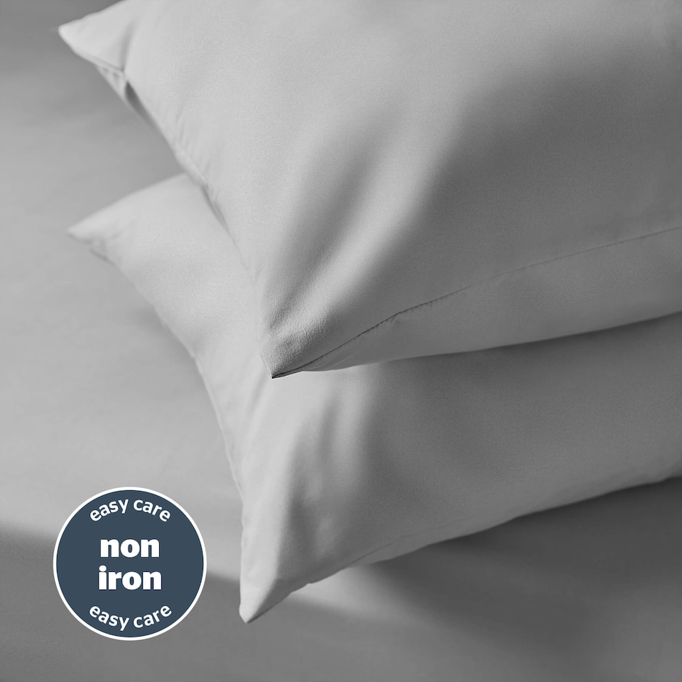 image 1 of Silentnight Supersoft Dove Grey Pillowcase Pair