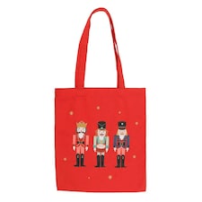 Something Different Nutcracker Polycotton Tote Bag - Red - One Size