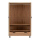 image 3 of Leon 2 Door 1 Drawer Wardrobe - L47 x W80 x H190.5 cm - Medium Oak Effect Brown