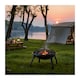 image 1 of Groundlevel Folding Patio Garden Bowl Outdoor Camping Heater Log Burner With Cooking Grill