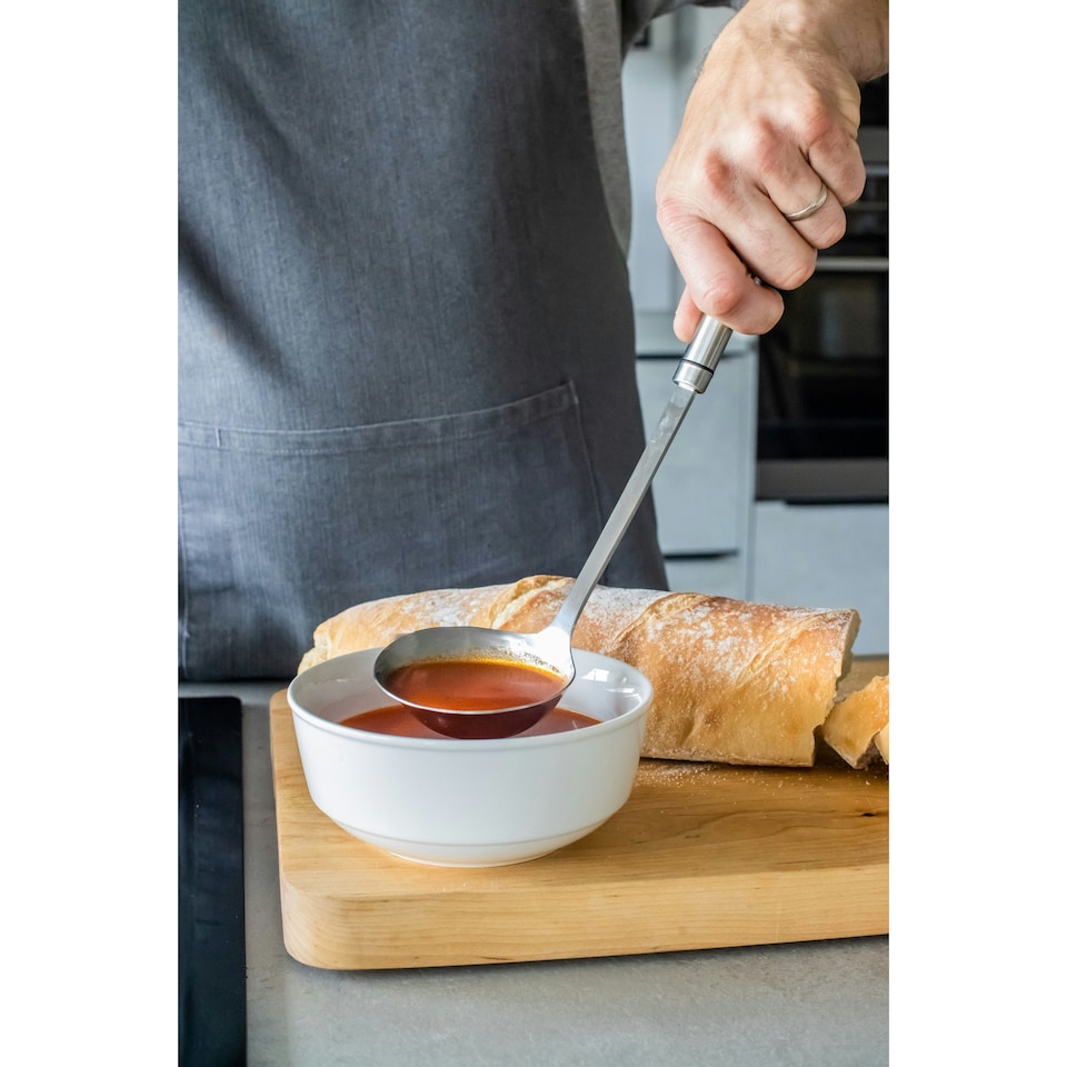 image 1 of KitchenCraft Soup Ladle Silver Stainless Steel 33cm