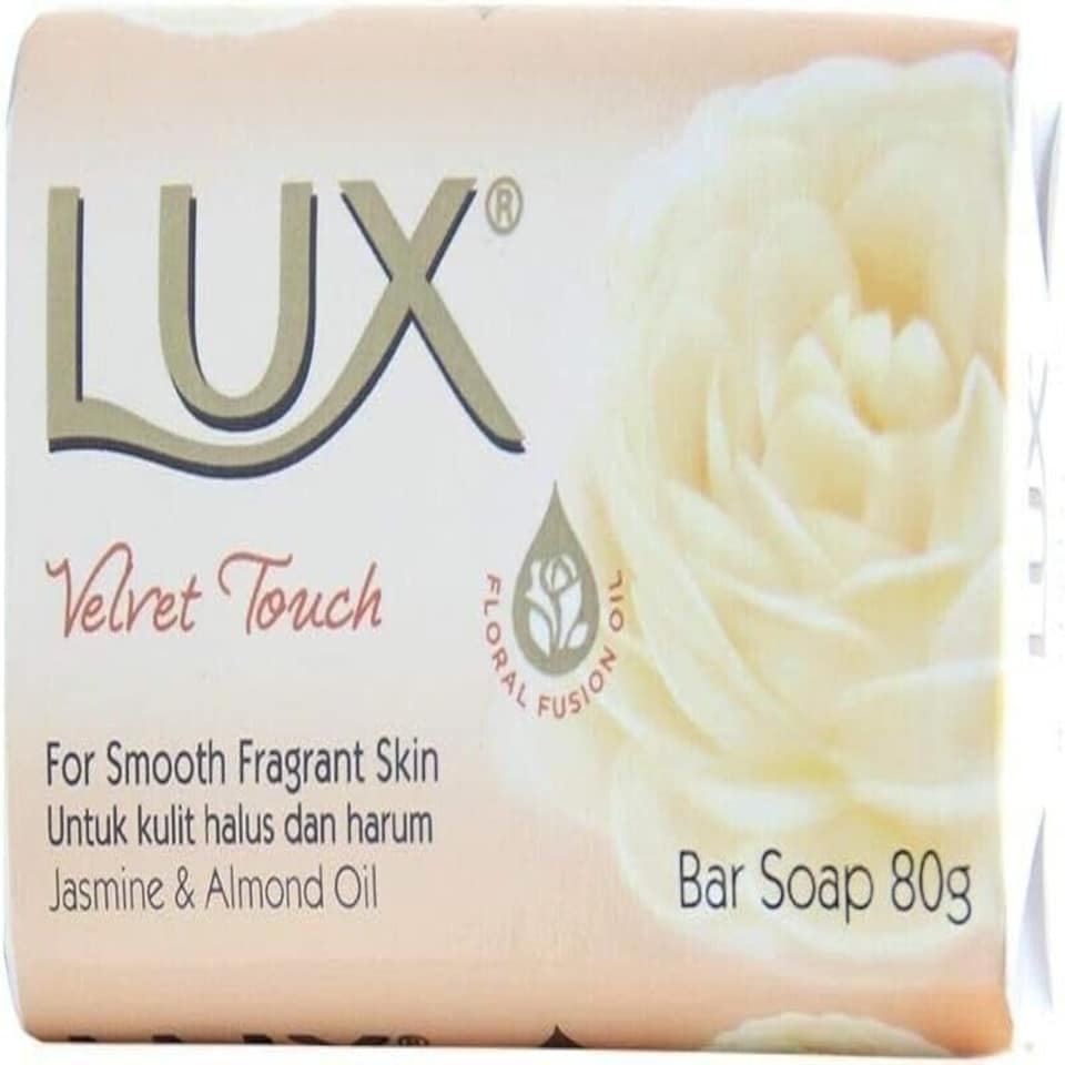 Lux Velvet Touch Jasmine and Almond Oil Soap 3x80g.