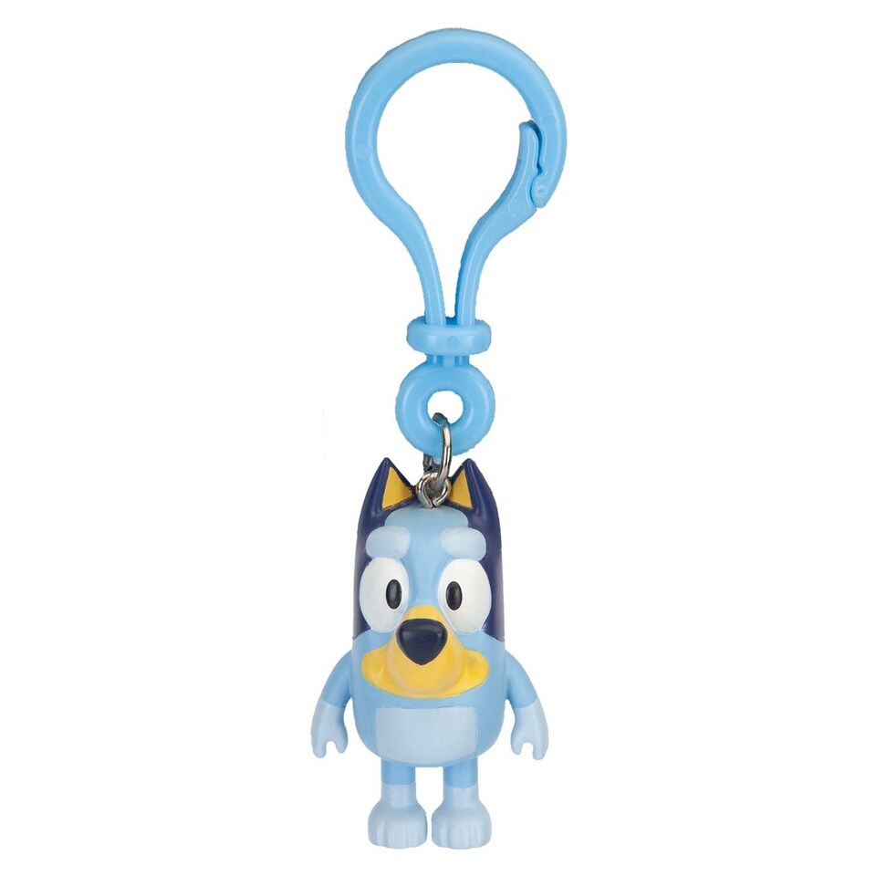 image 1 of PMS Bluey Bag Clip Plush 5.5cm x 3cm - Soft Blue Keychain Accessory