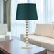 image 4 of Set of 2 Bobbin - Ivory Table Lamp Base