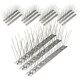 image 1 of SPARES2GO Bird Fence Spikes Pigeon Squirrel Cat Rodent Stainless Steel Metal 5m Deterrent Repellent Easy Install