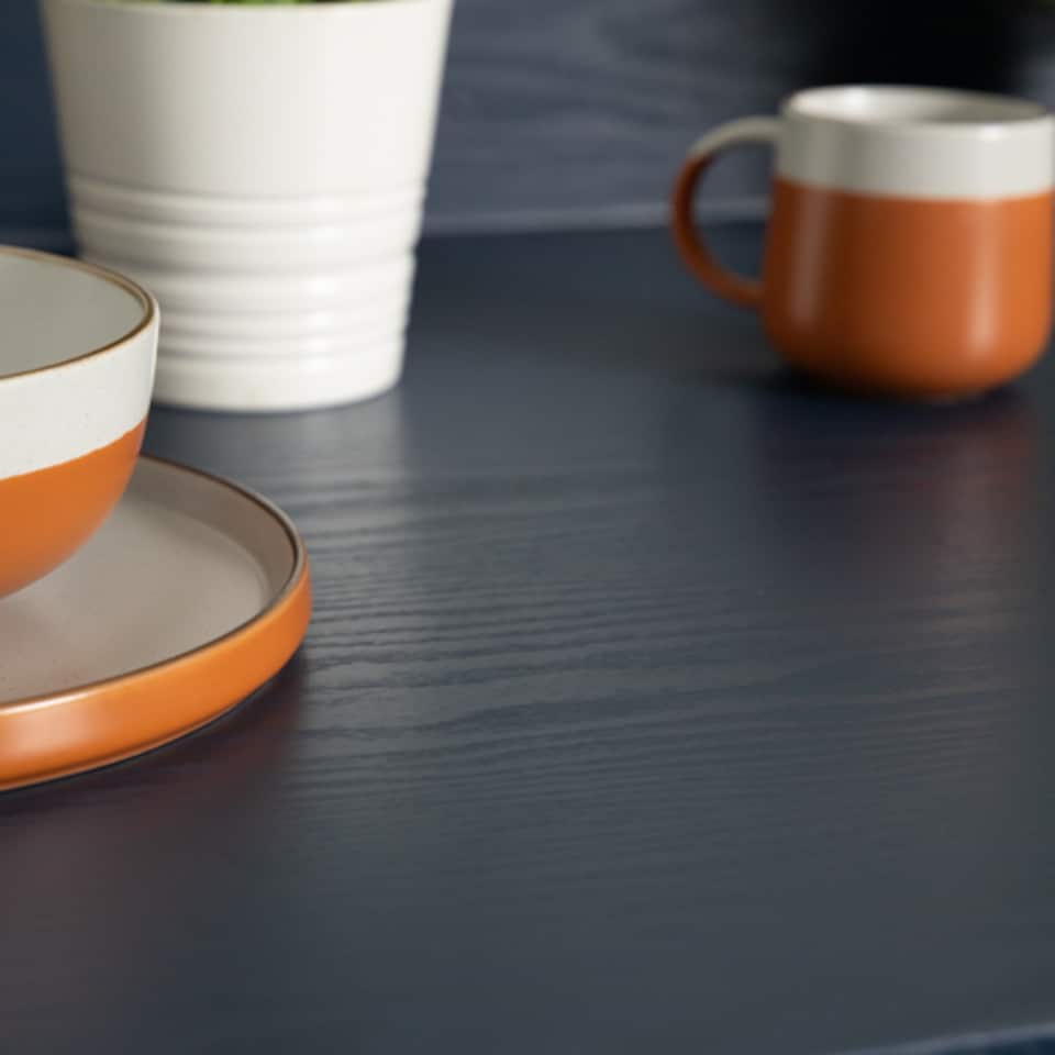 image 1 of Sticky Back Plastic Midnight Navy Wood Effect Kitchen Self-adhesive Vinyl Wrap for Cupboards, Doors and Worktops 67.5cm x 15m (3 rolls) - d-c-fix