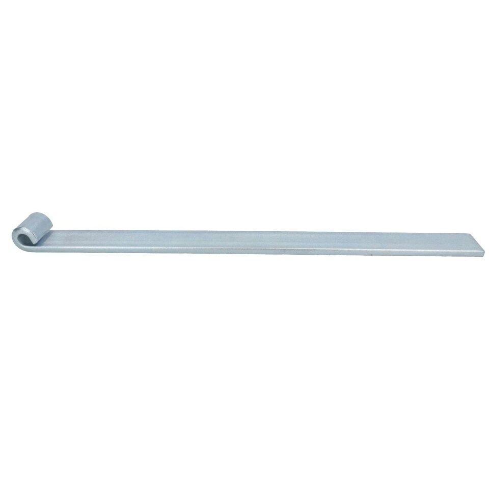 image 1 of HD Strap Tailgate Straight Hinge for 12.5mm Pins 460mm Long Zinc Plated 4pc Silver