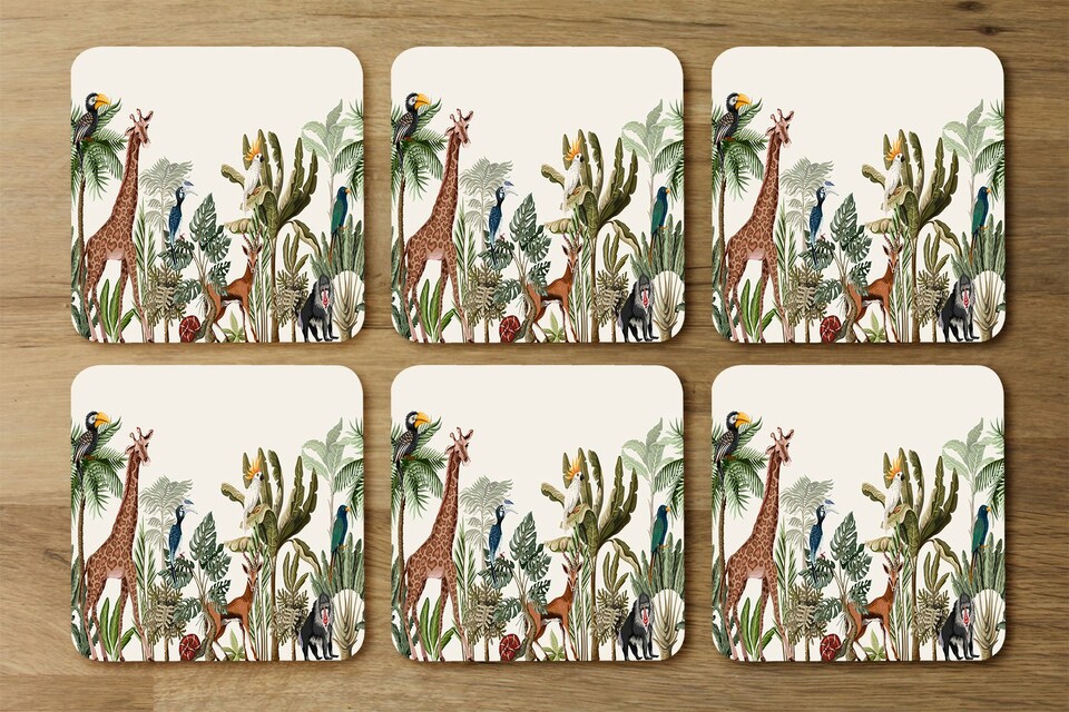 image 1 of Tropical Animals (Coaster)