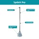 image 2 of JVL Super-Absorbent Lightweight Synthetic Floor Mop, Grey