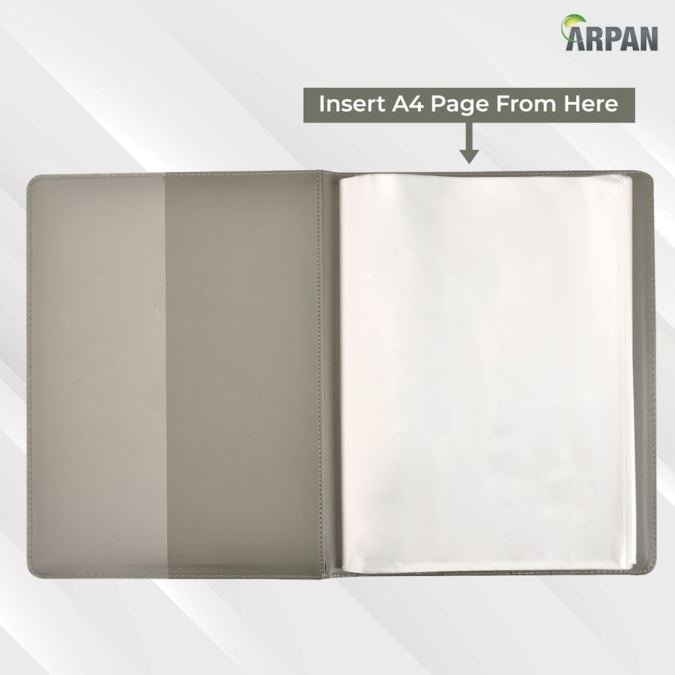 image 1 of A4 Professional Display Book Folder for Presentations, CVs, Artwork & Interviews – Document Portfolio with 48 Pockets / 96 Views – Flexible A4 Display Book for Certificates, Reports, Office, School & Business Use