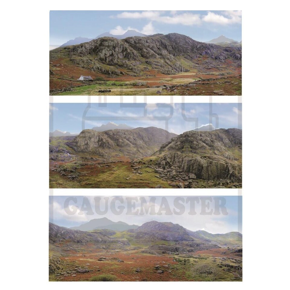 image 1 of Gaugemaster Scenics The Mountains Small Photo Backscene (1372x152mm)