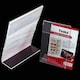 image 3 of A6 Vertical Design L-Shape Transparent Acrylic Label Sign Holder
