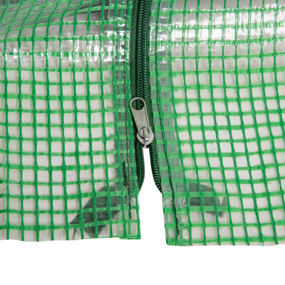 image 1 of Outsunny Mini Small Greenhouse with Steel Frame & PE Cover & Window