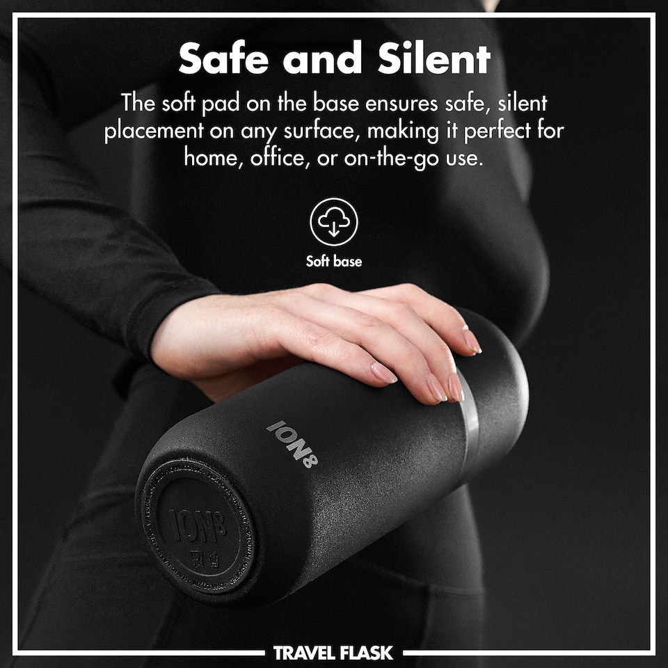 image 1 of Luma Flask & Mug, Vacuum Insulated, 700ml (24oz) | Black | Black | One Size
