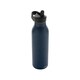 image 1 of Avira Ara Flip Top Recycled Stainless Steel 500ml Water Bottle - Navy - One Size Blue | One Size