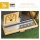 image 5 of PawHut Rabbit Hutch, Guinea Pig Hutch 2 Tiers w/Tray & Ramp, for 1-2 Rabbits