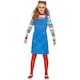 image 2 of Chucky Girls Halloween Costume Set - Blue/Red - 13-14 Years