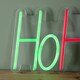 image 6 of 40cm x 18cm Light up Ho Ho Ho Christmas Neon Flex Hanging Sign