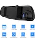 image 2 of Goodyear HD Mirror Dash Cam Car DVR Video Recorder with Front and Rear Camera
